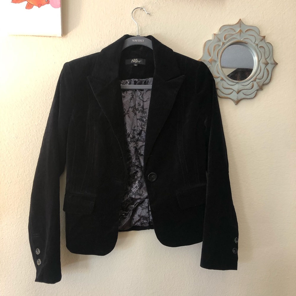 Velour Blazer